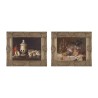 Paire de tableaux "Porcelaine", huile sur toile fait à la main - Moinat - Tableaux - Nature morte