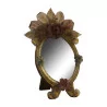 Petit miroir chevalet en verre de Murano coloré. - Moinat - Glaces, Miroirs