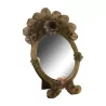 Petit miroir chevalet en verre de Murano coloré. - Moinat - Glaces, Miroirs