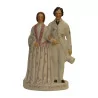 Porcelaine Staffordshire “Princesse et Prince” Epoque : 19ème … - Moinat - Porcelaine