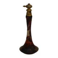 Oil lamp, signed Gallé, Le Parisien assembly. France, …