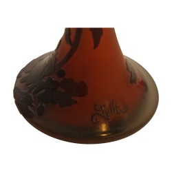 Lampe à pétrole, signé Gallé, montage Le Parisien. France, …