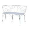скамья модели Malmaison из кованого железа, сиденье и спинка - Moinat - Sièges, Bancs, Tabourets