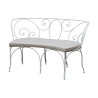 скамья модели Malmaison из кованого железа, сиденье и спинка - Moinat - Sièges, Bancs, Tabourets