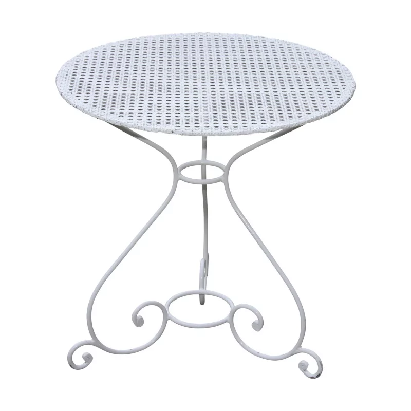 Bellevue model round table in wrought iron, with 3 legs and … - Moinat - Heritage