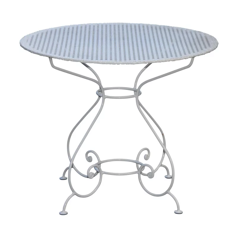 Bellerive model round table in wrought iron, with 4 legs and … - Moinat - Heritage