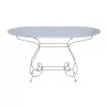 Овальный стол модели Vincy из кованого железа со столешницей из листового металла… - Moinat - Heritage