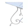 Vincy model oval table in wrought iron with sheet metal top … - Moinat - Heritage