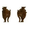 Pair of Louis XVI, Napoleon III candlesticks mounted as lamps... - Moinat - Candleholders, Candlesticks