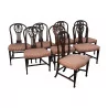 Set of 8 Regency chairs, 2 of which are later, in mahogany … - Moinat - Chairs