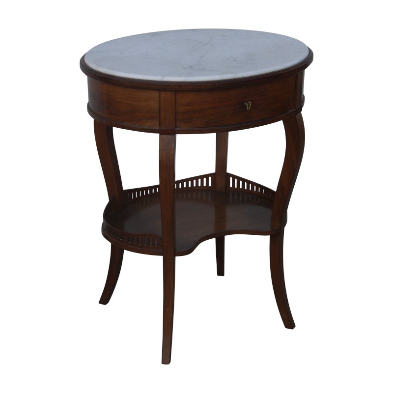 oval pedestal table with white Carrara marble top, in … - Moinat - End tables, Bouillotte tables, Bedside tables, Pedestal tables oval pedestal table with white Carrara marble top, in … - Moinat - End tables, Bouillotte tables, Bedside tables, Pedestal tables
