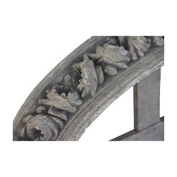 Louis XVI oval canopy in Versailles gray lacquered wood,