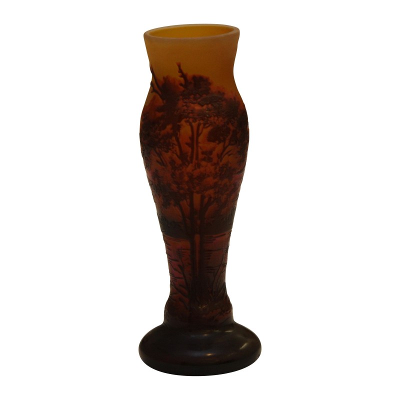 Small vase copy of Gallé. - Moinat - Boxes, Urns, Vases Small vase copy of Gallé. - Moinat - Boxes, Urns, Vases