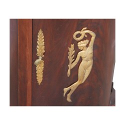 Somno Empire - table de nuit en acajou, de forme cylindrique …