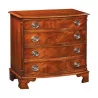 Bow chest of drawers in mahogany with 4 drawers. - Moinat - Chests of drawers, Commodes, Chifonnier, Chest of 7 drawers