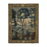 “Verdure” tapestry, representing a river landscape with … - Moinat - Rugs
