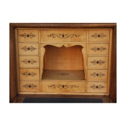 Bureau - secrétaire Charles X marqueté en palissandre avec …
