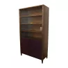 Bookcase in brushed metal silver and purple lacquered wood … - Moinat - Bookshelves, Bookcases, Curio cabinets, Vitrines