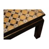 Table de salon PDS peinte en noir avec décor marqueterie. - Moinat - Tables de salon