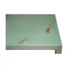 square living room table in green lacquer with dragonfly decor... - Moinat - Coffee tables