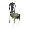 Louis XVI Eventail chair, in beech with corded lacquer and - Moinat - Chairs