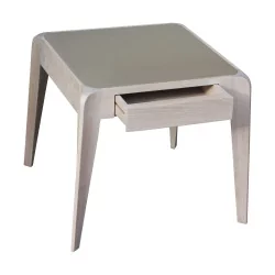 Приставной столик модели Inès с 1 ящиком из дуба.