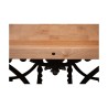 Butcher’s table with wooden top standing with the center in … - Moinat - Dining tables