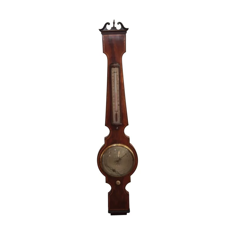 Baromètre (et thermomètre) anglais en acajou avec filet en … - Moinat - Accessoires de décoration Baromètre (et thermomètre) anglais en acajou avec filet en … - Moinat - Accessoires de décoration