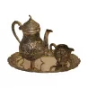 套 800 银茶具，包括：1 个茶壶、1 个茶壶、…… - Moinat - 银