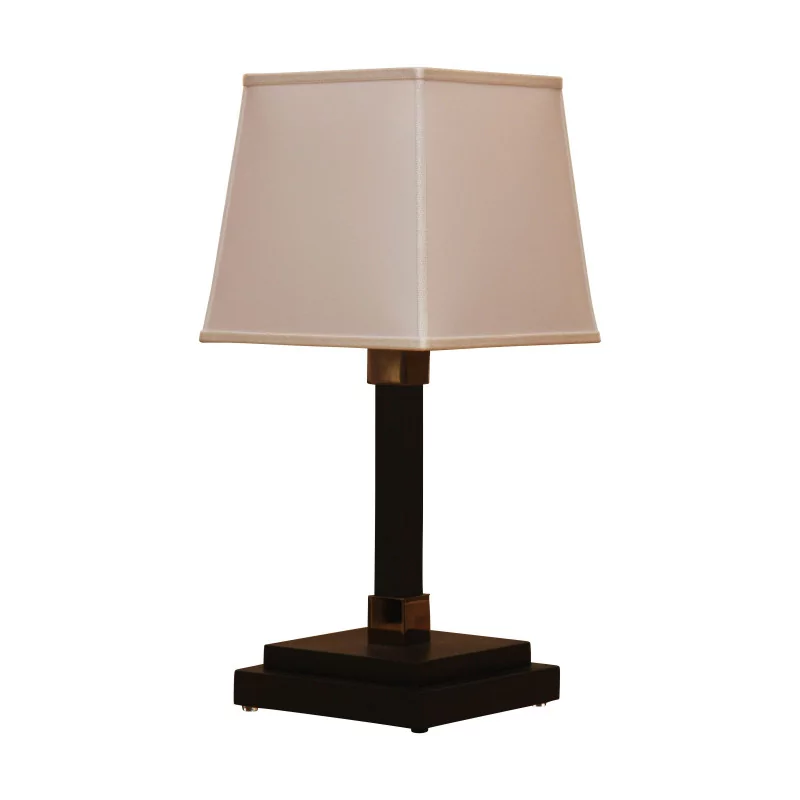 “Garland” table lamp with structure in black stained oak and … - Moinat - Meridiani