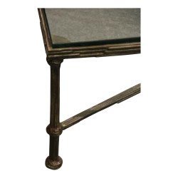 Table de salon dans le goût de Diego Giacometti en bronze …