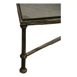 Table de salon dans le goût de Diego Giacometti en bronze …