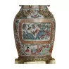 Canton-Vase, verziert mit als Lampe montierten Drachen. Epoche - Moinat - Raum der Erleuchtung