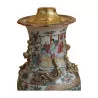 Canton-Vase, verziert mit als Lampe montierten Drachen. Epoche - Moinat - Raum der Erleuchtung