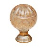 Pommeau d'escalier en cristal et chrome, vase de rampe. - Moinat - Accessoires de décoration