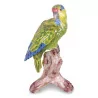 porcelain parrot, green color. - Moinat - The Sound of Colours