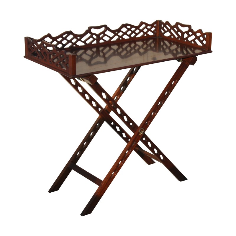Butlers-Tablett aus englischem Mahagoni. - Moinat - Platten Butlers-Tablett aus englischem Mahagoni. - Moinat - Platten