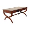 Bureau plat anglais en acajou. - Moinat - Bureaux plats