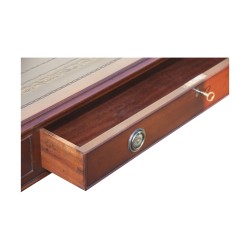Bureau plat anglais en acajou.