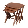 Set of mahogany nesting tables, honey tint. - Moinat - Nest of tables