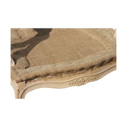 Fauteuil Bergère de style Louis XV laqué en blanc, sculpté, …