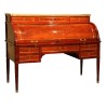 Bureau cylindre Louis XVI en acajou avec cuir vert empire. … - Moinat - Bureaux cylindre, à abattant, Secrétaires