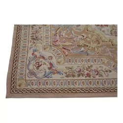 Tapis Aubusson, Louis XV, dessin 0055. Coloris : bleu,