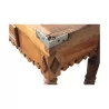 Billot de boucher en bois naturel, ceinture chantournée - Moinat - Meubles de métier