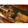 antique watchmaker's lathe in polished bronze (handle welded to … - Moinat - Horlogerie