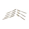 Lot d'argenterie contenant : 4 couteaux à poisson (190g), 3 … - Moinat - Argenterie