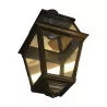 outdoor lantern in brass and wrought iron, electrified. - Moinat - Chandeliers, Ceiling lamps