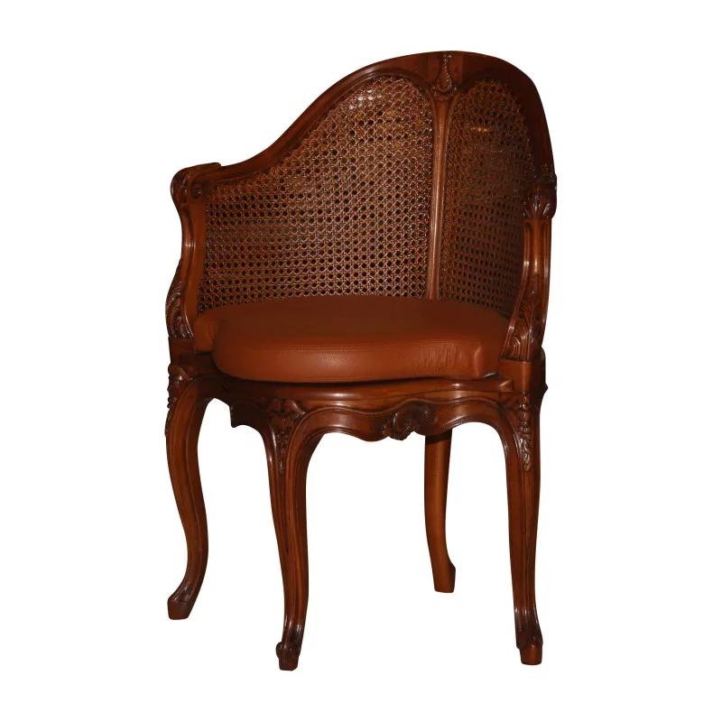 把路易十五风格的 Mazarin 办公扶手椅，带手杖，…… - Moinat - 扶手椅
