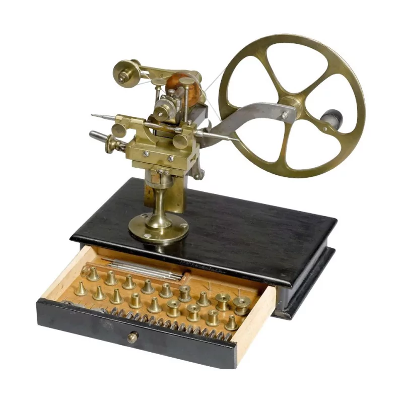 Rounding machine, (watchmaker’s lathe), 19th century. - Moinat - Decorating accessories