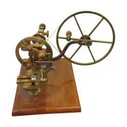Watchmaker's lathe, brass rounding machine.
